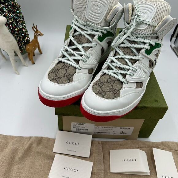 Women’s Gucci retro basket high top sneaker size 41.5 made in Italy - Picture 8 of 8